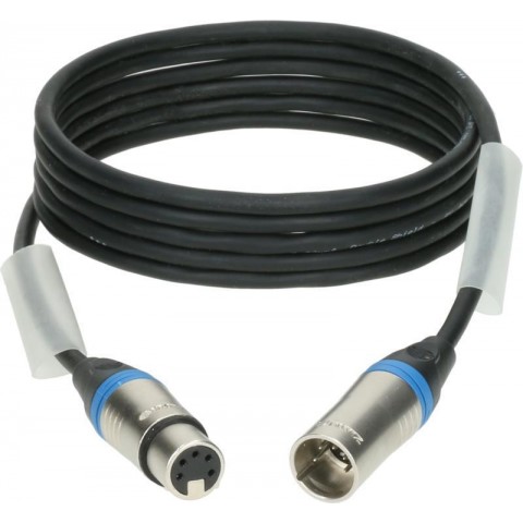 Klotz OT206YS dupla árnyékolt DMX kábel XLR 5p mama/papa nikkel (3 pin bekötve) Klotz - 10m