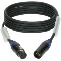 Klotz OT206YS dupla árnyékolt DMX kábel XLR 5p mama/papa fekete (3 pin bekötve) Neutrik - 20m