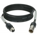 Klotz OT206YS dupla árnyékolt DMX kábel XLR 5p mama/papa (3 pin bekötve) IP65 Neutrik - 5m
