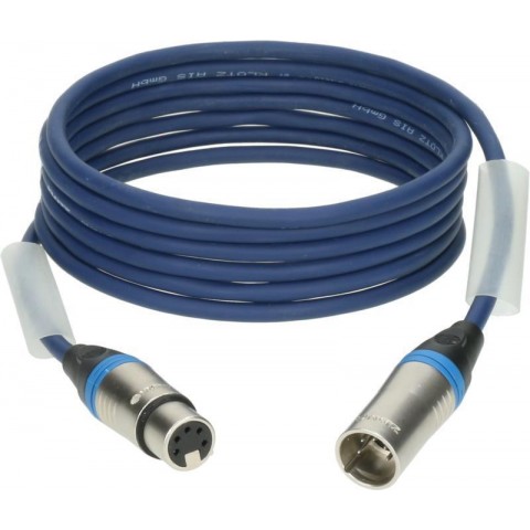 Klotz OT206YB dupla árnyékolt DMX kábel XLR 5p mama/papa nikkel (3 pin bekötve) Klotz - 5m