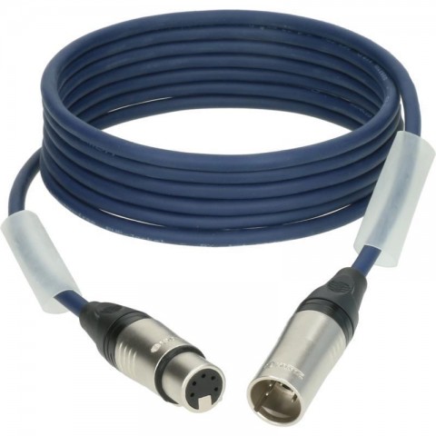 Klotz OT206PB dupla árnyékolt DMX kábel XLR 5p mama/papa nikkel (3 pin bekötve) Klotz - 1m