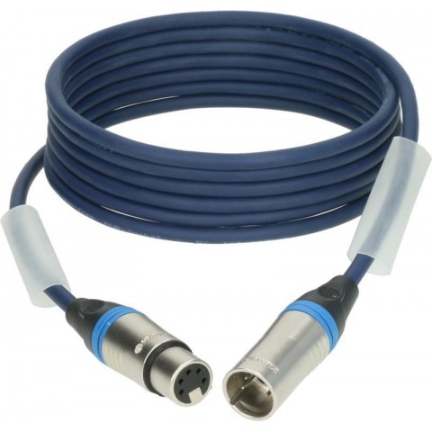 Klotz OT206PB dupla árnyékolt DMX kábel XLR 5p mama/papa nikkel (3 pin bekötve) Klotz - 2m