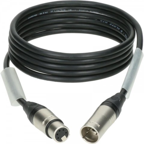 Klotz OT234YS alacsony veszteségű DMX kábel XLR 5p mama/papa nikkel (3 pin bekötve) Klotz - 25m