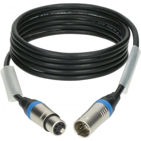 Klotz OT234YS alacsony veszteségű DMX kábel XLR 5p mama/papa nikkel (3 pin bekötve) Klotz - 10m