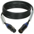 Klotz OT234YS alacsony veszteségű DMX kábel XLR 5p mama/papa fekete (3 pin bekötve) Neutrik - 30m