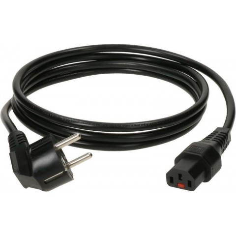 Klotz flexibilis H05VV-F tábkábel 3G 1,0 mm² Schuko 90° - IEC C13 - 2m