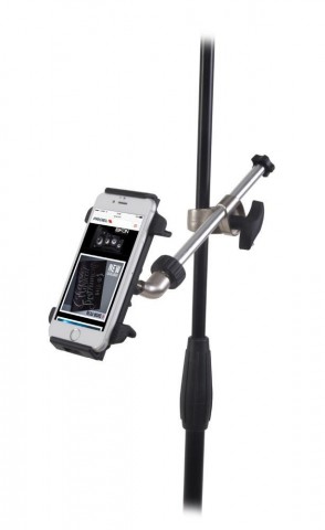 PROEL Univerzális tablet tartó mikrofonállványra 4.7" - 12.9" eszközméret fekete