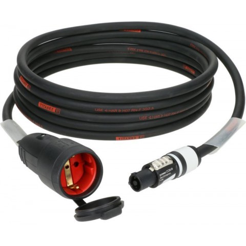 Klotz TITANEX H07RN-F tábkábel 3G 2,5 mm² powerCON B - Schuko mama - 10m