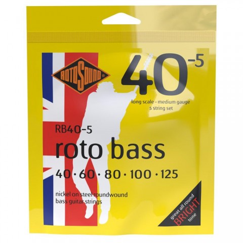 Rotosound Basszusgitár húrkészlet nikkel 5 húr 40 60 80 100 125