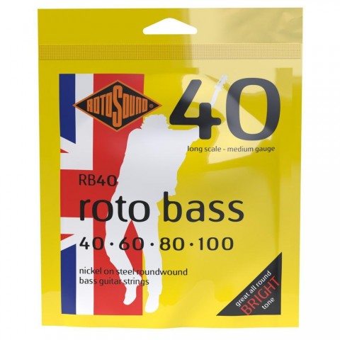 Rotosound Basszusgitár húrkészlet nikkel 40 60 80 100