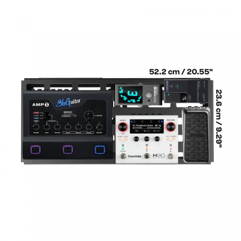 RockBoard Pedálboard táskával alumínium könnyű nyílásos kialakítás