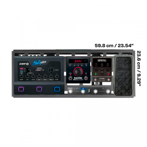 RockBoard Pedálboard repülőtokkal alumínium keret csúszásmentes lábak 7-12 pedálhoz RockBoard Pedálboard repülőtokkal alumínium keret csúszásmentes lábak 7-12 pedálhoz