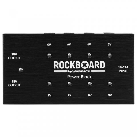 RockBoard Több tápellátású egység 10 csatlakozó 1,200 mA 9V 800 mA 18V kimenet