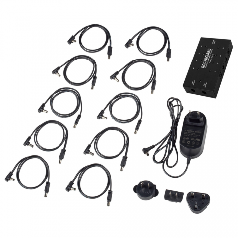 RockBoard Több tápellátású egység 10 csatlakozó 1,200 mA 9V 800 mA 18V kimenet