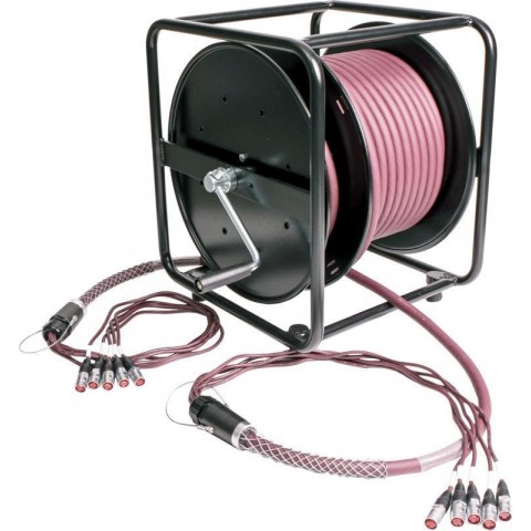 Klotz flexibilis RamCAT 5 csatornás multicore hálózati dob CAT5e (S/UTP) / etherCON - etherCON - 50m