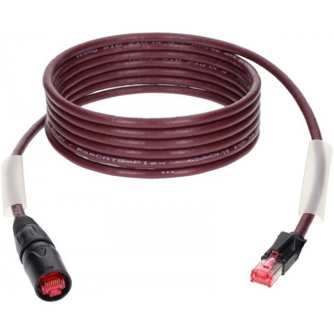 Klotz flexibilis RamCAT hálózati kábel - lila CAT5e (S/UTP) / etherCON - RJ45 - 40m