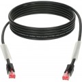 Klotz flexibilis RamCAT hálózati kábel - fekete CAT5e (S/UTP) / RJ45 - RJ45 - 3m