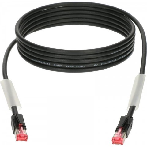 Klotz flexibilis RamCAT hálózati kábel - fekete CAT5e (S/UTP) / RJ45 - RJ45 - 70m