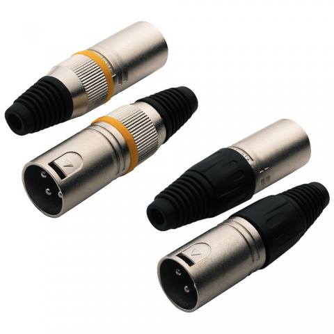 RockCable XLR Dugó Férfi Csatlakozó Fém Sapka Könnyű Összeszerelés