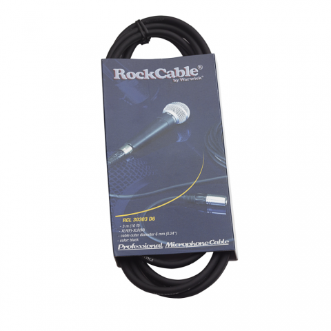 RockCable Mikrofonkábel XLR férfi-női 3m hosszúság tartós kialakítás