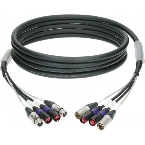 Klotz CAT5e és audió hibrid kábel 2 x etherCON + 2 x XLR 3p - 3m