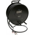 Klotz CAT5e és audió hibrid kábeldob 2 x RJ45 => etherCON + 2 x XLR 3p - 40m