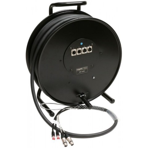 Klotz CAT5e és audió hibrid kábeldob 2 x RJ45 => etherCON + 2 x XLR 3p - 60m