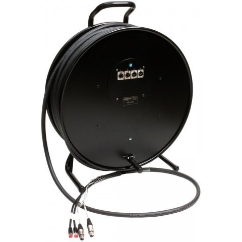 Klotz CAT5e és audió hibrid kábeldob 2 x RJ45 => etherCON + 2 x XLR 3p - 80m