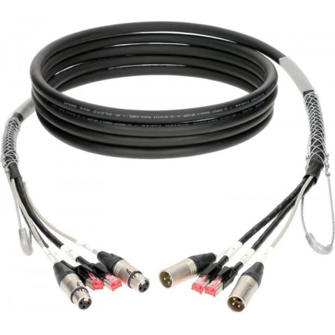 Klotz CAT5e és audió hibrid kábel 2 x RJ45 + 2 x XLR 3p - 70m