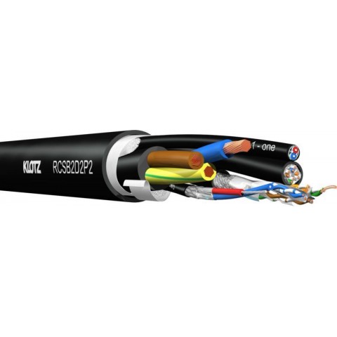 Klotz hibrid kábel 2 x RamCAT5 + 2 x digitális audió + tápellátás 2,5 mm²