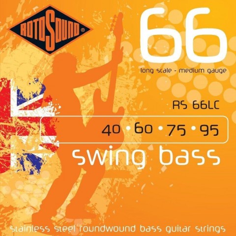 Rotosound Basszusgitár húrkészlet rozsdamentes acél 40 60 75 95