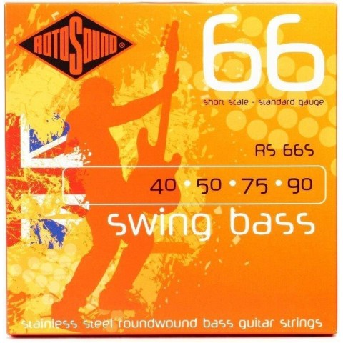 Rotosound Basszusgitár húrkészlet rozsdamentes acél rövid 40 50 75 90