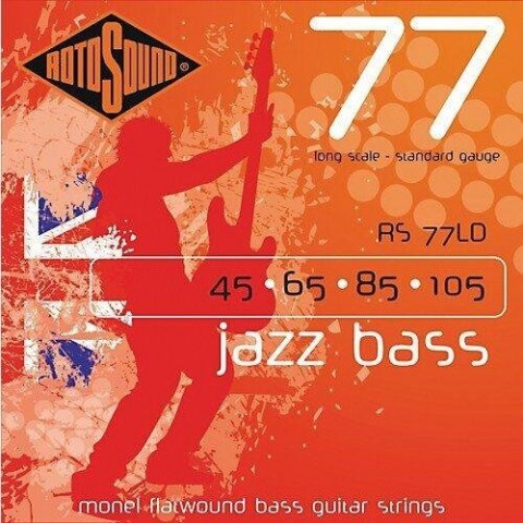 Rotosound Basszusgitár húrkészlet Monel flatwound 45 65 85 105