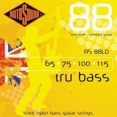 Rotosound Basszusgitár húrkészlet fekete nylon köszörült 65 75 100 115