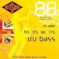 Rotosound Basszusgitár húrkészlet fekete nylon köszörült közepes 65 75 90 115