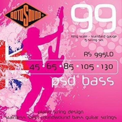 Rotosound Basszusgitár húrkészlet PSD rozsdamentes acél 45 65 85 105 130