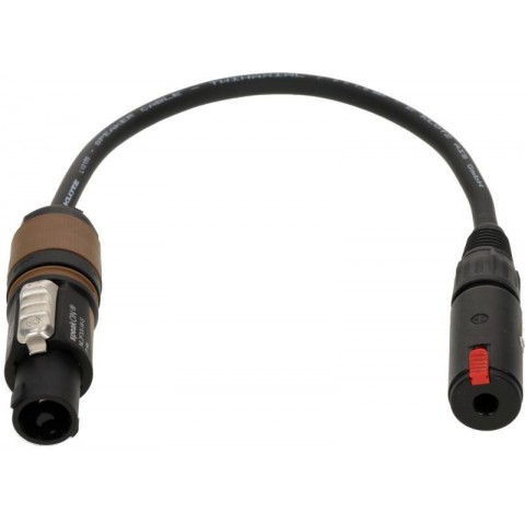 Klotz 2 x 1,5 mm² hangszóró adapter speakON 2p mama - jack 3p mama - 0,3m