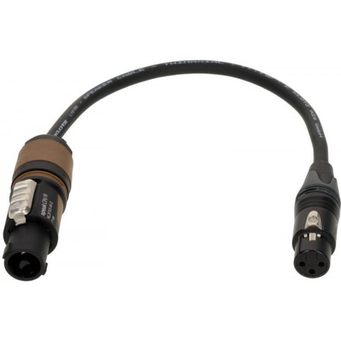 Klotz 2 x 1,5 mm² hangszóró adapter speakON 2p mama - XLR 3p mama - 0,3m