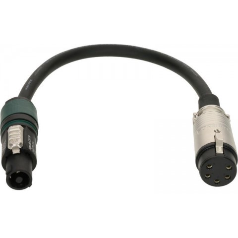 Klotz 4 x 2,5 mm² hangszóró adapter speakON 4p mama - EP 5p mama - 0,3m