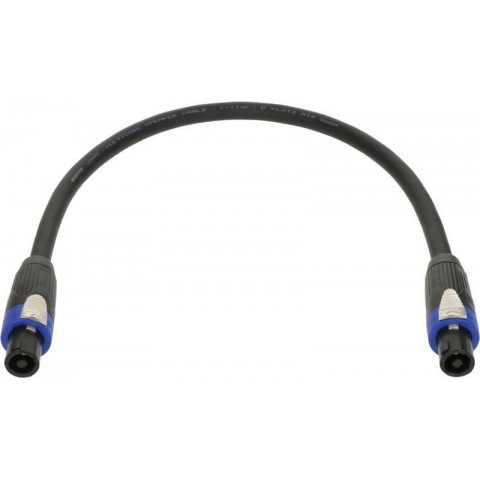 Klotz 4 x 4,0 mm² nemes adapter speakON 4p mama/mama fém burkolattal - 0,5m