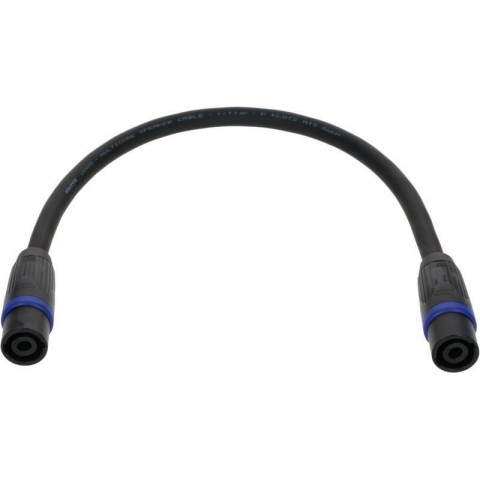 Klotz 4 x 4,0 mm² nemű adapter speakON 4p papa/M fém burkolattal - 0,5m