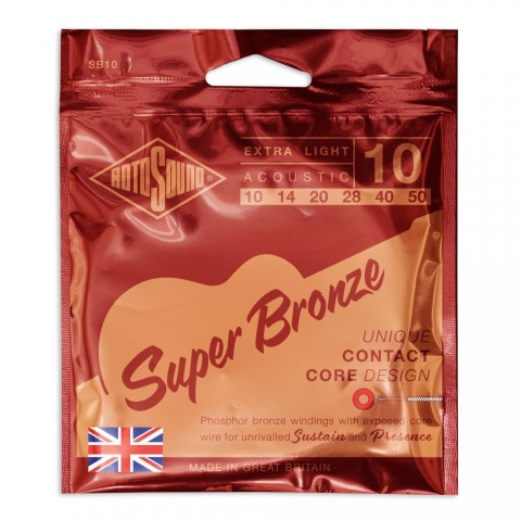 Rotosound Akusztikus gitár húrkészlet PSD foszfor-bronz 10 14 20 28 40 50