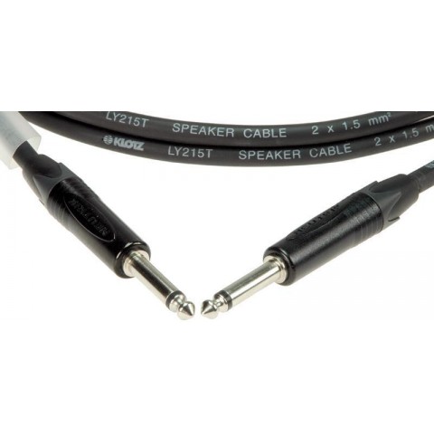 Klotz 2 x 1,5 mm² PVC hangfalkábel Neutrik Jack dugókkal - 5m