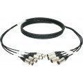 Klotz 4 csatornás digitális csoportkábel - DMX 4 x XLR 5p mama - 4 x XLR 5p papa Klotz - 3m