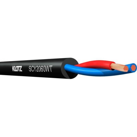 Klotz installációs hangfalkábel - vízhatlan 2 x 2,5 - 6,0 mm² - PVC - 1m
