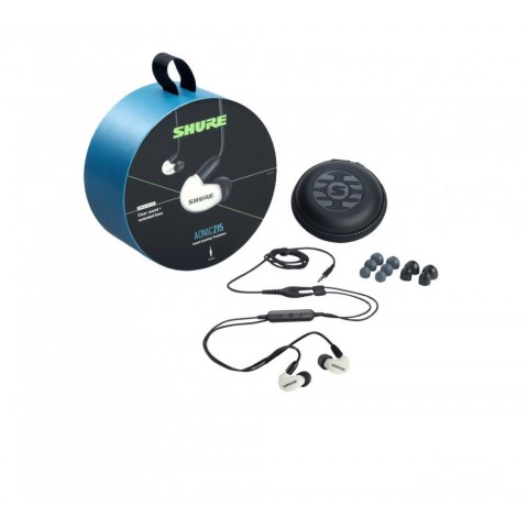 SHURE Fülhallgató kábelbe épített vezérlés és mikrofon RMCE-UNI 3,5mm jack fehér kerek doboz