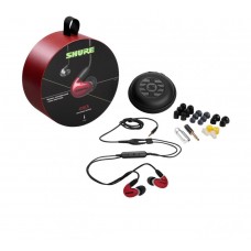 SHURE AONIC5 fülhallgató kábelbe épített vezérlés és mikrofon RMCE-UNI 3,5mm jack piros
