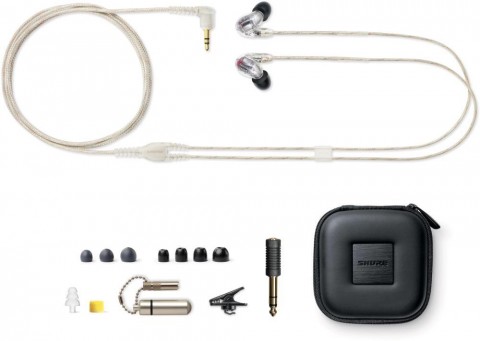 SHURE Négy driveres fülhallgató cserélhető kábel 3,5mm jack átlátszó Gen.2