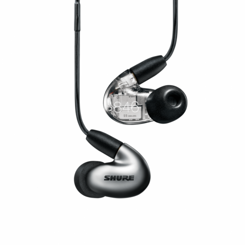 SHURE Négy driveres fülhallgató vezérlés és mikrofon cserélhető kábel 3,5mm jack grafit Gen.2