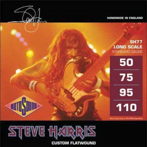 Rotosound Basszusgitár húrkészlet Monel köszörült Steve Harris 50-110